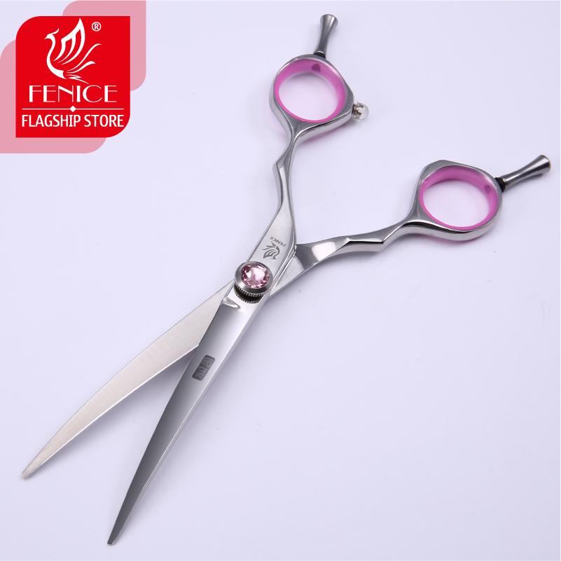 Fenice professional 5.5 inch 6 inch curved pet dog scissors small animal grooming shears in dog scissors