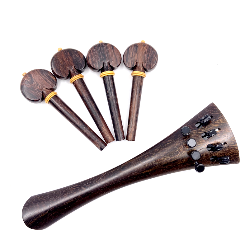 Hand-made 1 set 4/4 Cello Accessories parts fittings,ebony/rosewood/Ox horn wood/snakewood/boxwood tailpiece&tuning pegs&tuners