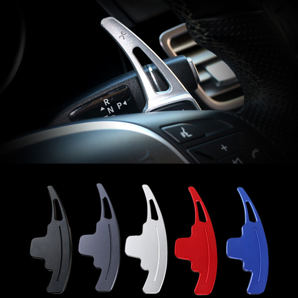 For Mercedes-Benz A Class A180 A200 A220 A250 W176 2013-2015 Car Steering Wheel Shift Paddle Aluminum Alloy Car Styling Extender