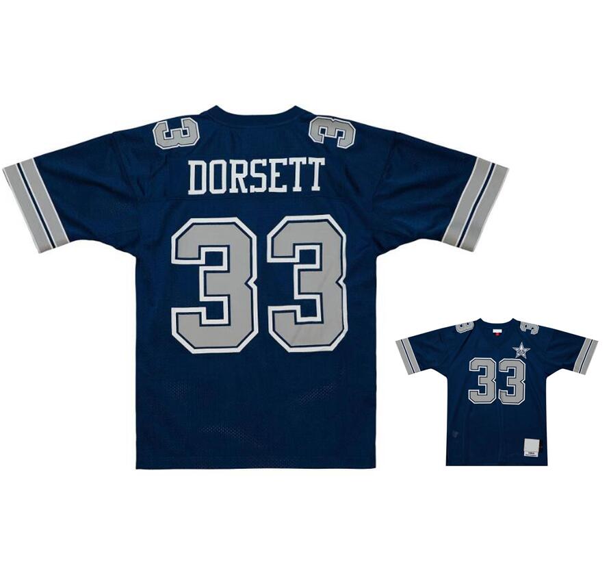 Stitched football Jerseys 33 Tony Dorsett 1984 mesh Legacy Retired retro Classics Jersey Men women youth S-6XL