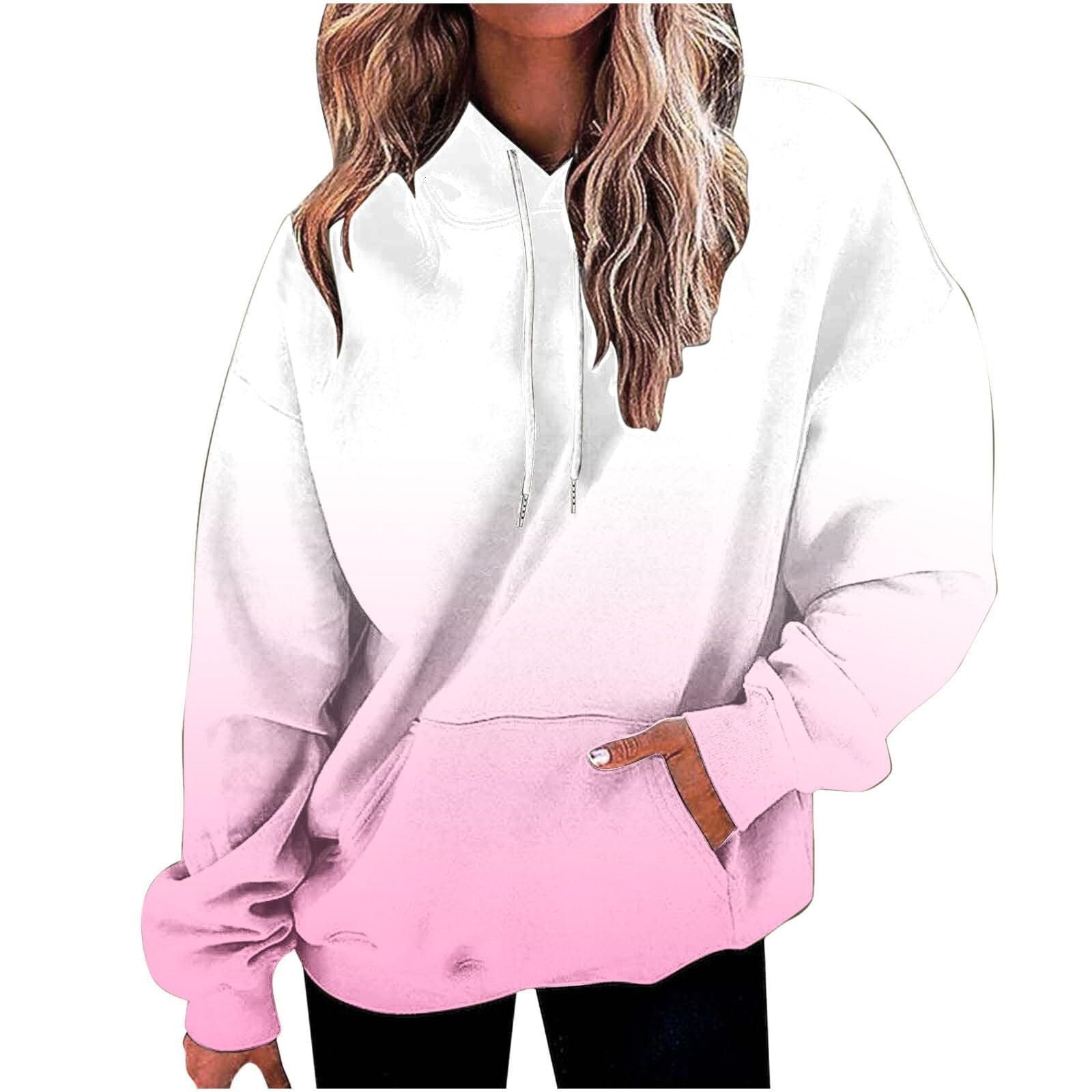 Designer's new hot selling women's hoodie hooded sweatshirt fashionable loose 3D long sleeved tie dye sports