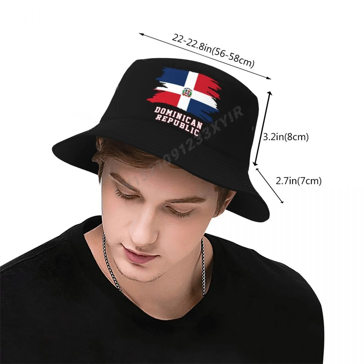 Bucket Hats Dominican Republic Flag Cool Fans Sun Shade Outdoor Summer Fisherman Caps Fishing Hat240410