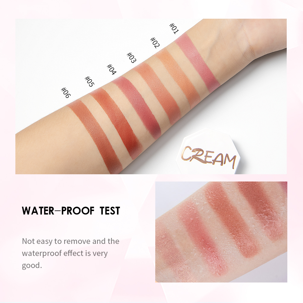 QIBEST Makeup Blush Powder Palette Cheek 8 Colors Blusher Face Contour Baked Blusher Cosmetics Powder Mineral Base Blush Palette
