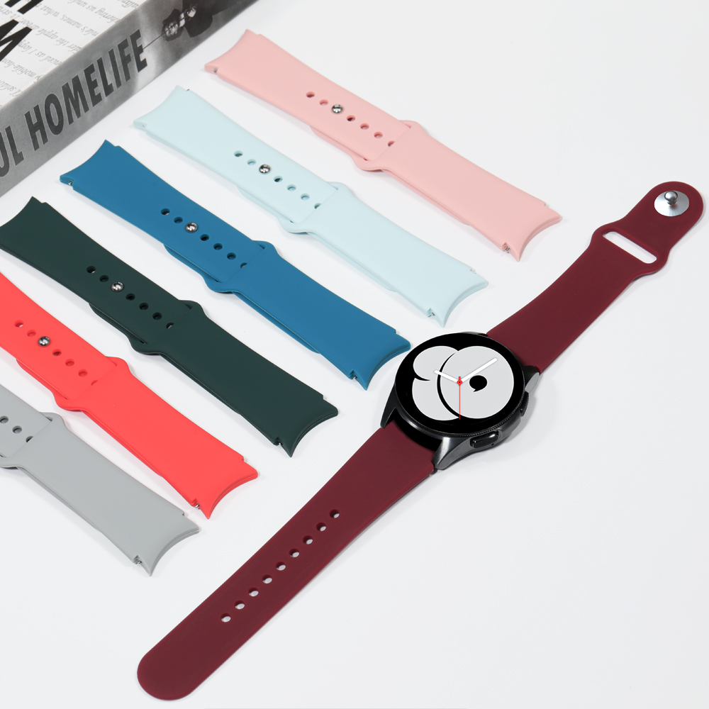 No Gaps Strap For Samsung Galaxy Watch 5/6/pro/4/3 44mm 40mm classic 46mm 42mm active 2 41mm Silicone Sport Bracelet Watch4 band
