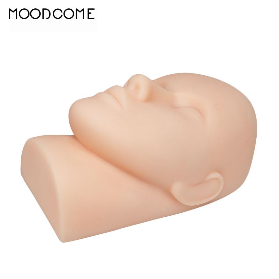 d Mannequin Eyelash pcs Rubber Head Eyes closed Grafted Human Model Multi functional Makeup Practice Cosmetic