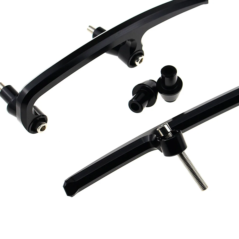 1 Set CNC Aluminum Motorcycle Passenger Rear Grab Bar Rear Seat Rail Kit for Kawasaki Z650 2017 2018 New Arrive Rear Grab Bars