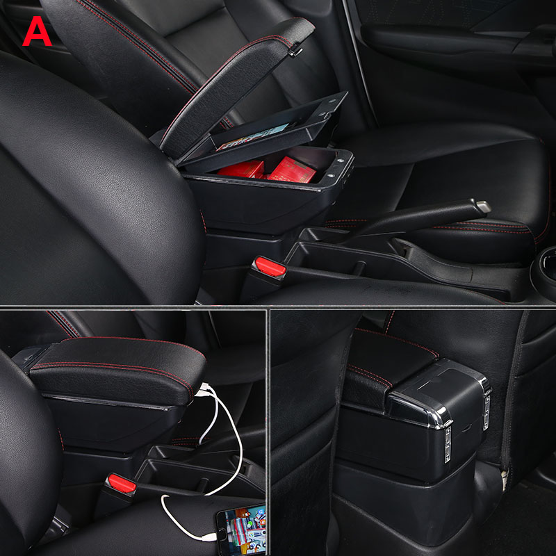 For Ford Fiesta Armrest box Interior details Parts special Retrofit parts Car accessories Center Storage box Car Armrest Arm