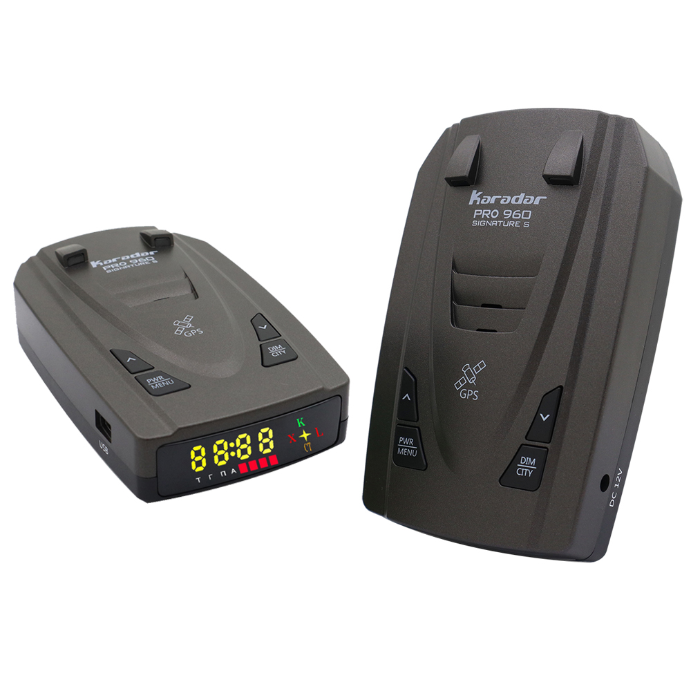 Karadar Pro960 GPS Radar Detector Signature Anti Car Speed Radar Detector For Russian 360 Degree X K CT LA Antiradar Detector