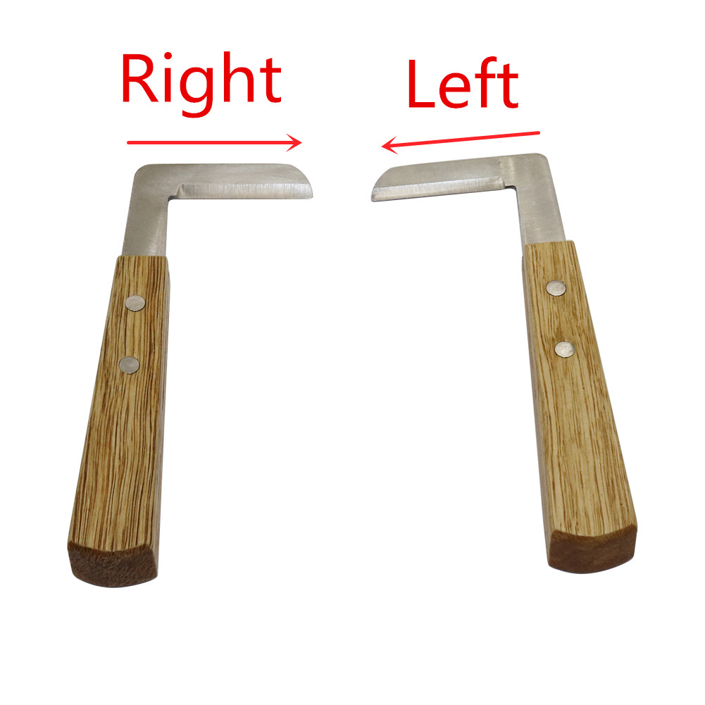 Livestock Cattle Horse Hoof Knife Shears Double Edge Animal Foot Pruning Tools Veterinary Right/Left Hand Hoof Repairing Knife