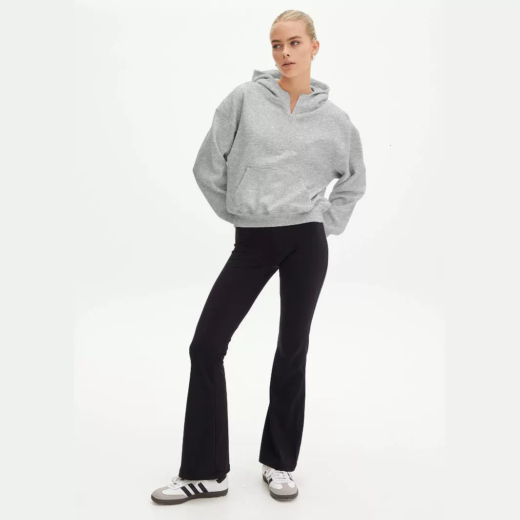 Designer Personalized Trendy Brand Half Zipper Fashionable Loose Hoodie Long Sleeve Top