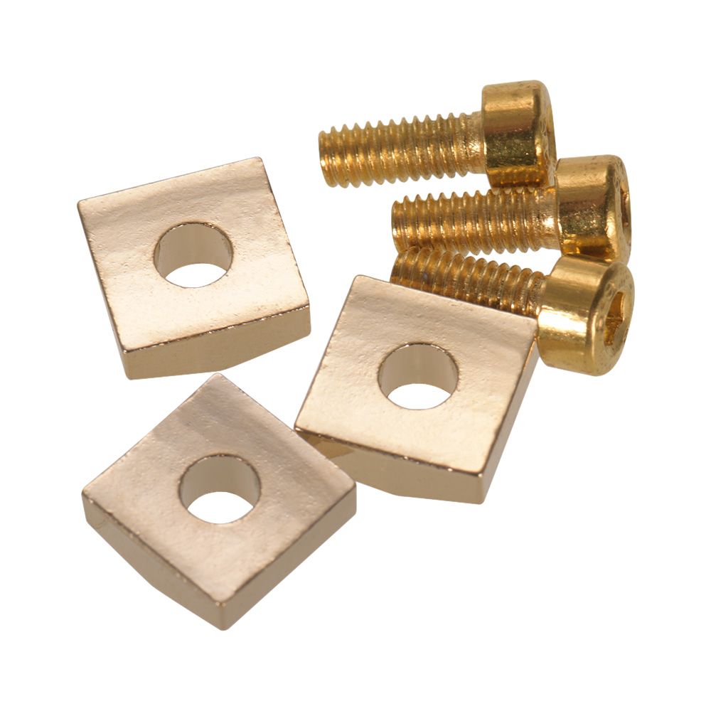 Electric Guitar Tremolo Bridge String Locks Strings Locking System Metal Nut Block & Clamp Hex Screws Guitar Parts Accessories