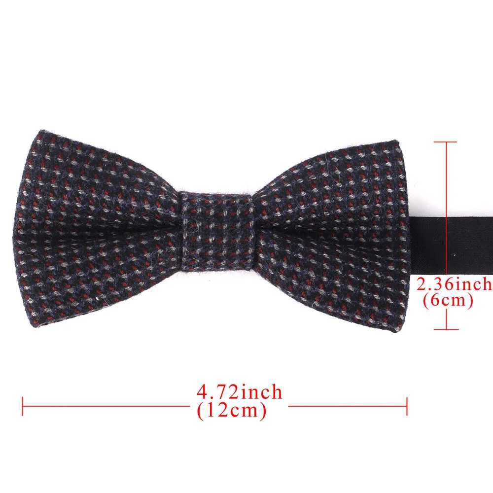New Woolen Winter tie Men Women knot Adult Mens Wool Bow Ties Cravats Party Groom Bowties For GiftsX241109
