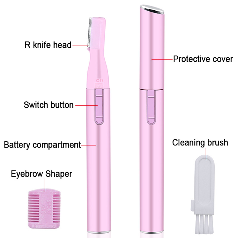 c dd Hair Electric Scissors Face Eyebrow Trimmer Mini Portable Women Body Shaver Remover Blade Razor Epilator
