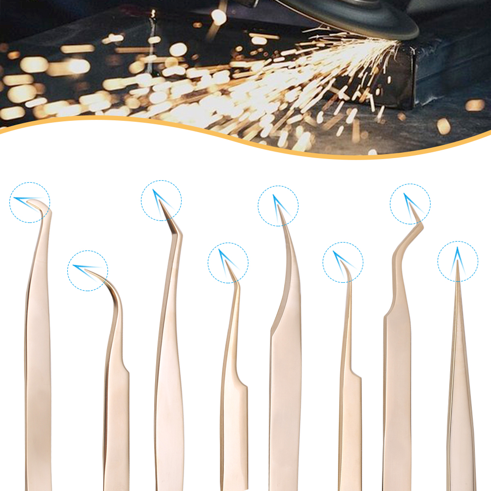 a e Premium New High Quality Style Eyelashes Tweezers Hand anti slip design Improve for D Lashes Extensions