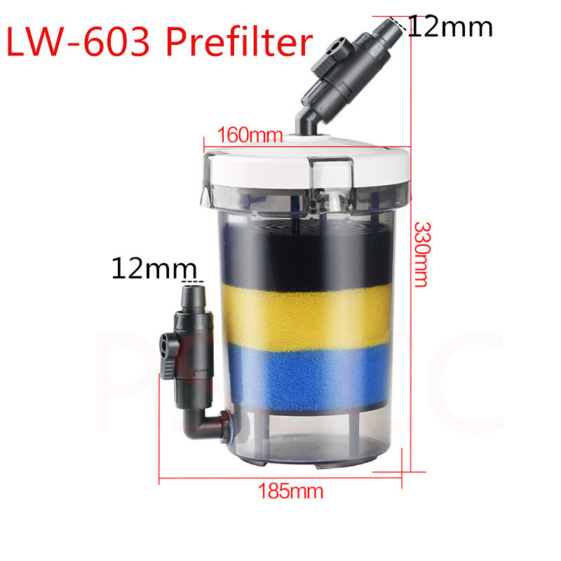 Atman Pre filter for aquarium fish tank external prefilter barrel QZ30 turtle jar external barrel filter pump