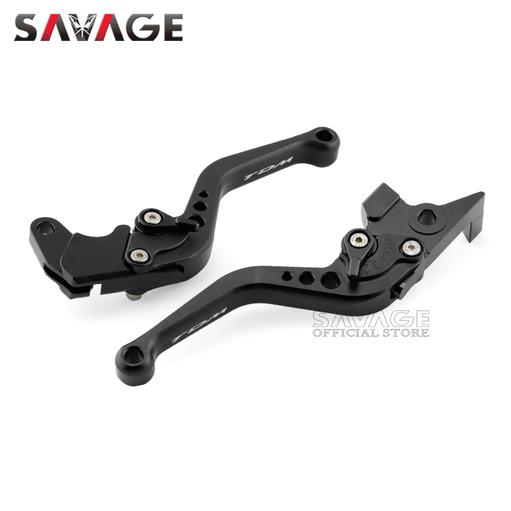 TDM Short Clutch Brake Levers For 2025 YAMAHA TDM 850 900/A new 1991-2015 TDM850 TDM900 900A Motorcycle Adjustable CNC Handles Black