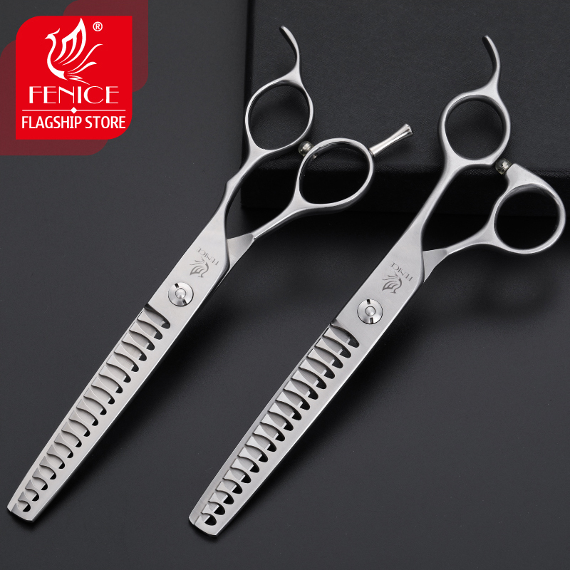 Fenice 6.75 Inch JP440C Pet Chunker Scissors for Dog Grooming Scissors Shears Thinning Rate 80%