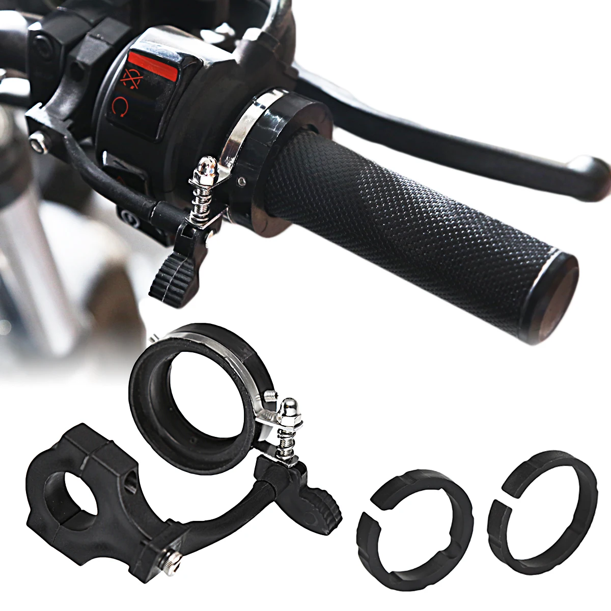 Universal Motorcycle Cruise Control Throttle Lock Kits For Honda Yamaha Suzuki Kawasaki BMW 7/8 inch 22mm 1 inch 25mm Handlebars