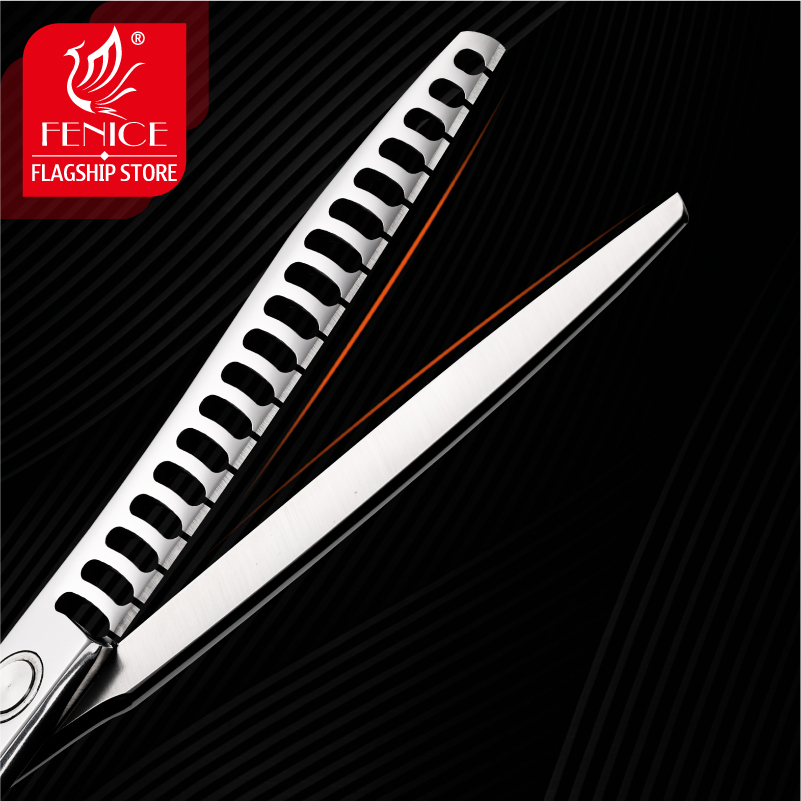 Fenice 7 inch Professional Pet Scissors Dog Grooming Scissors Thinning Shears Thinning Rate about 75%