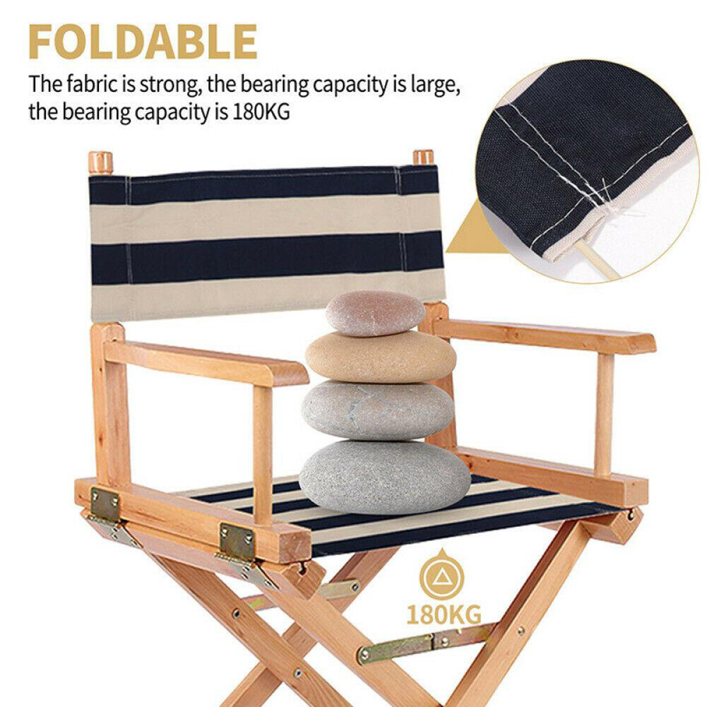 1/2Set Directors Chairs Replacement Canvas Cover Casual Seat Kit For Cross Folding Seat Home Outdoor Garden Chair Canvas Replace