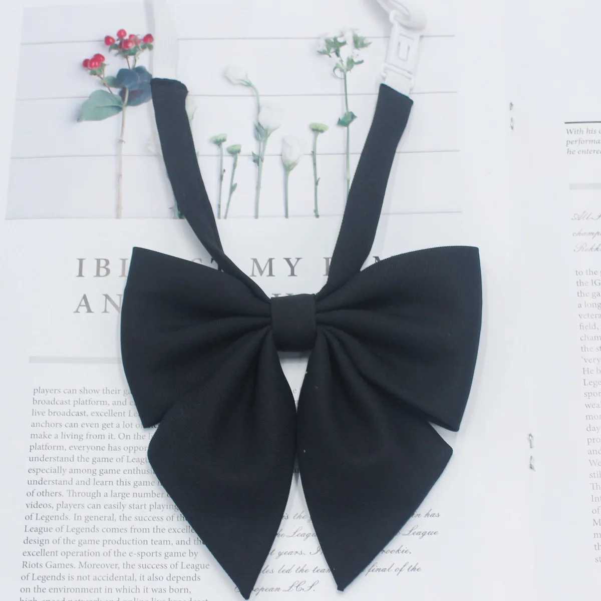 Students Red Solid Bowtie Cotton Bow Tie for Women Uniform Collar Butterfly Cravats Girls Bowties JK Shirt Dr Neck Wear TiesX241109
