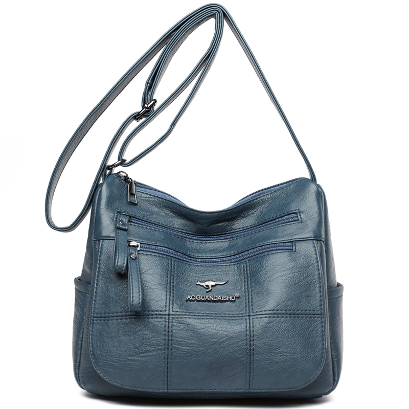 New Shoulder Bag Soft PU Leather Luxury Handbags Women's Bags Designer Big Capacity Shoulder Crossbody Bag for Ladies Sac A Main