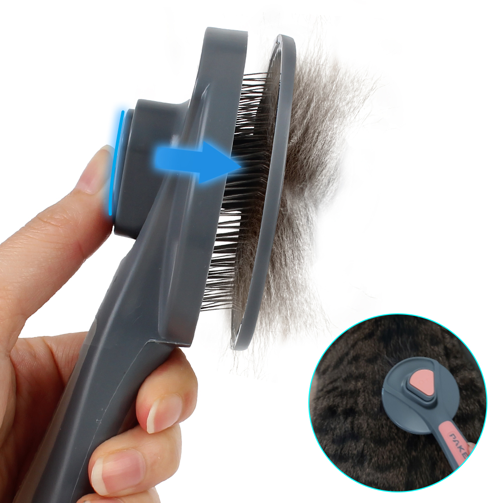 Hair Removal Comb Grooming Brush Cleaning Beauty Products Pet Comb 3 Colors Self Cleaning For Dog Cat Cleaning Supplies