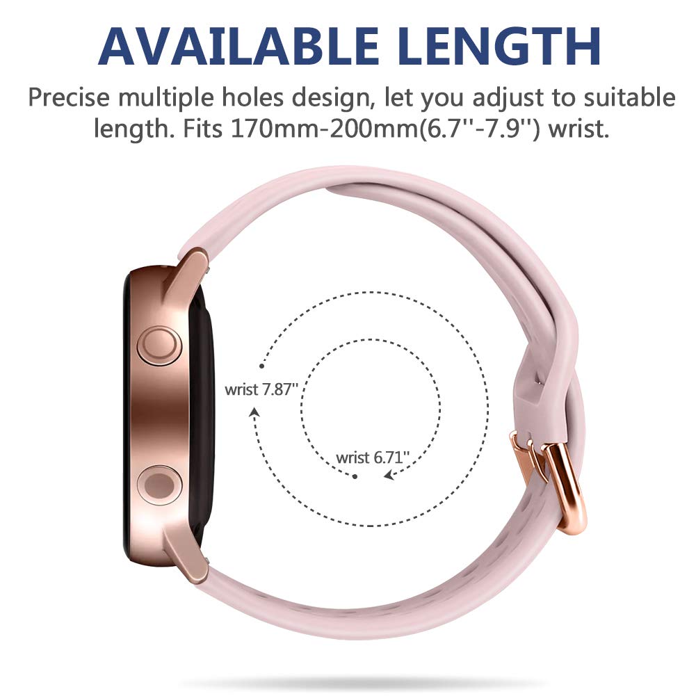 20mm 22mm Watch Band For Samsung Galaxy Watch 3 4 5 6 40mm 44mm Active 2 S3 Bracelet Huawei Watch GT2 GT2e Amazfit Bip GTS Strap