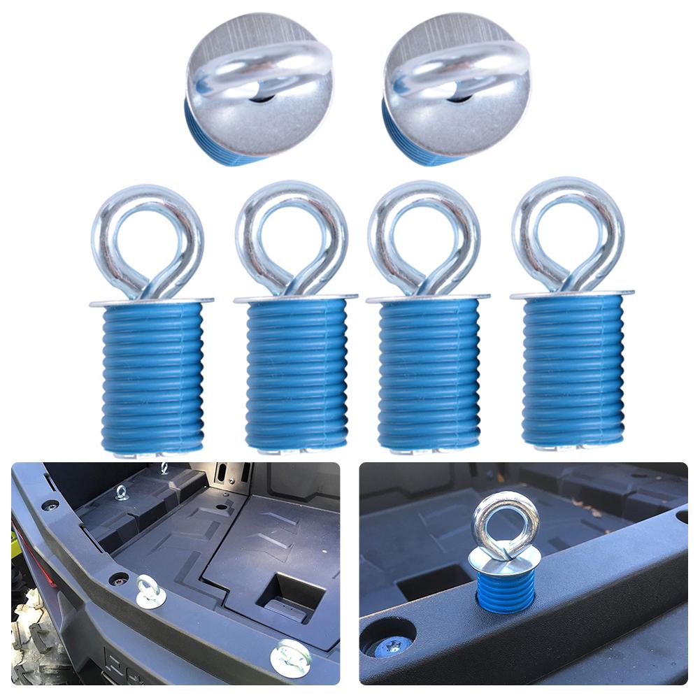 Professional 4PCS/6PCS Fixed Buckle ATV Tie Down Anchors UTV Fixed Anchor Boat Accessories Fit For Polaris RZR 570 900