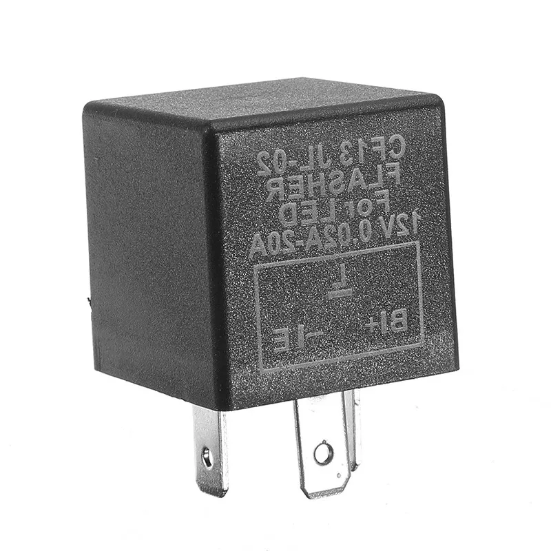 Universial 3 Pin CF13 CF14 JL-02 Electronic Car Flasher Relay to Fix LED Light Turn Signal Hyper Flash Blinking Light 12V DC