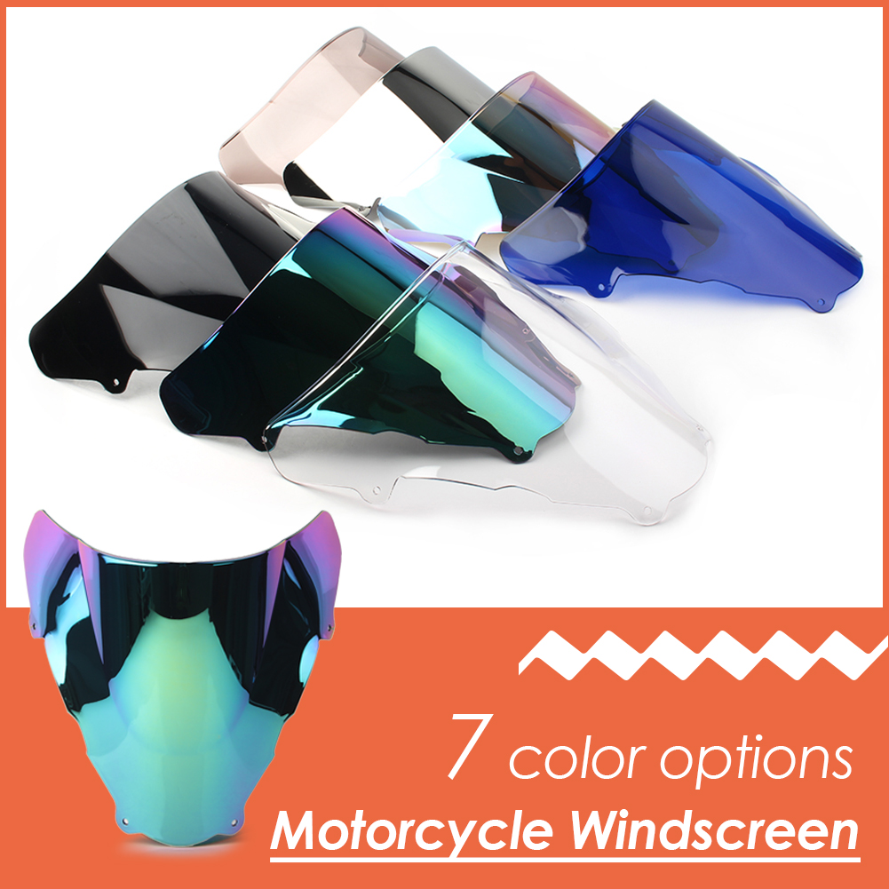 SV 650 1999-2002 Motorcycle Windshield Windscreen Double Bubble For SUZUKI SV650 SV650S 1999 2000 2001 2002 ABS Plastic