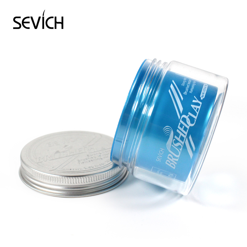 Sevich 100g Hair Brushed Clay For Men Strong Hold Hairstyle Finished Hair Styling Clay Mud Hair Cream Refreshing Hair Wax