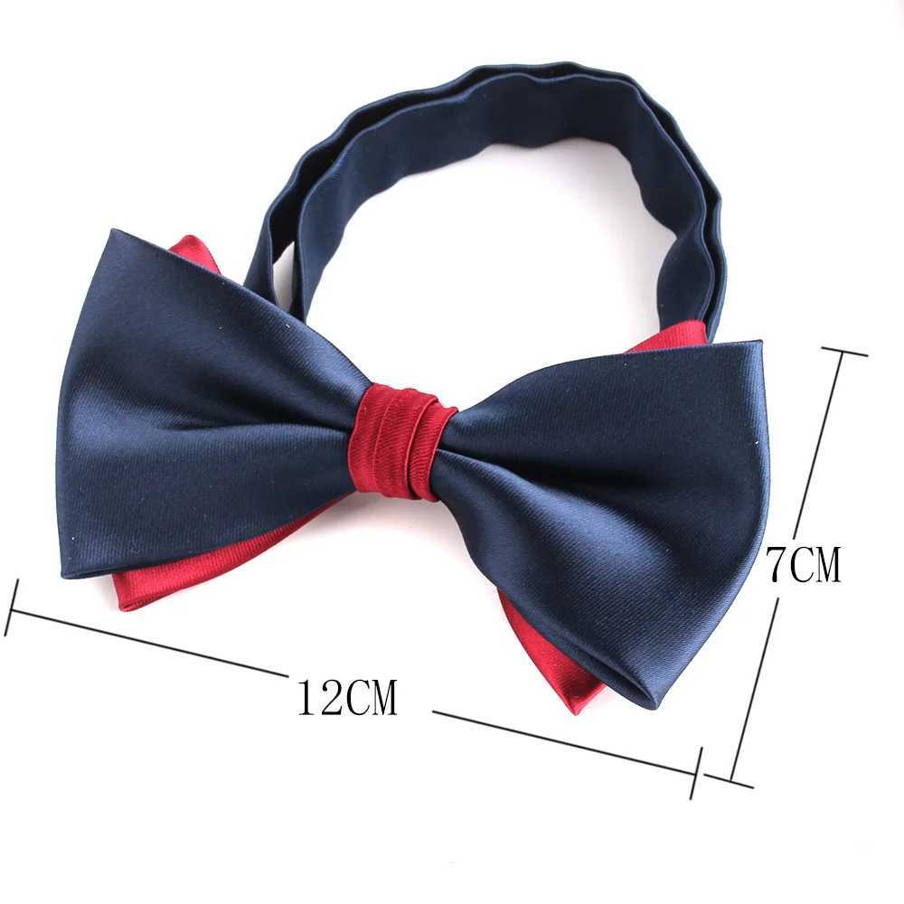 Solid Tie Wedding Mens Multicolor Neck Wear Color Block Bowtie Men Women Cravat Bow Ties For Groomsmen ButterflyX241109
