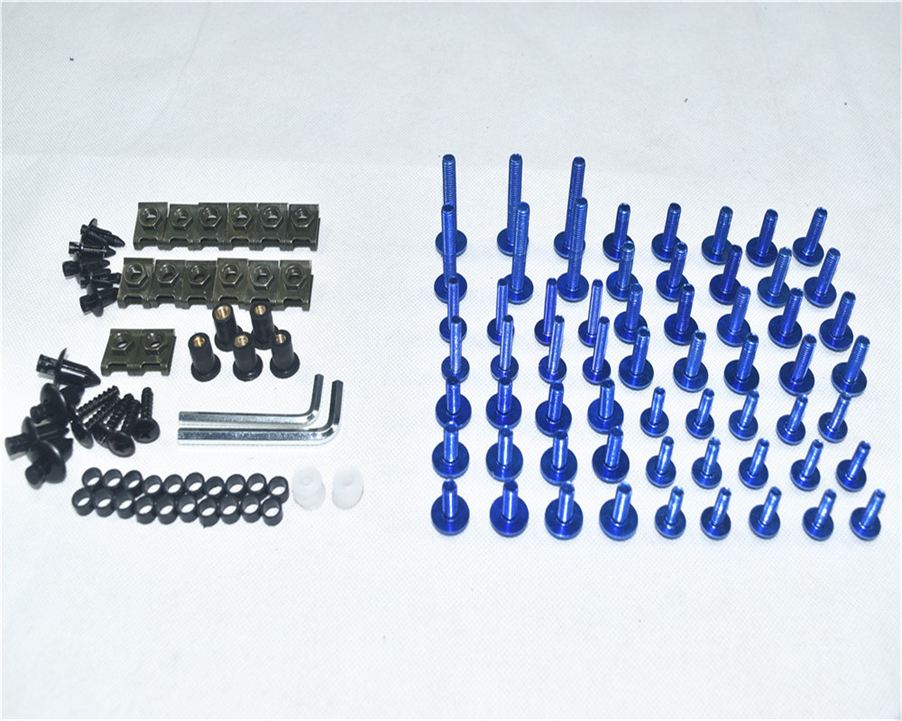 CNC Complete Fairing Bolts Bodywork Screws Nuts Kit For Fit Kawasaki Ninja Z125 ZX-7R ZX-9R ZX-12R