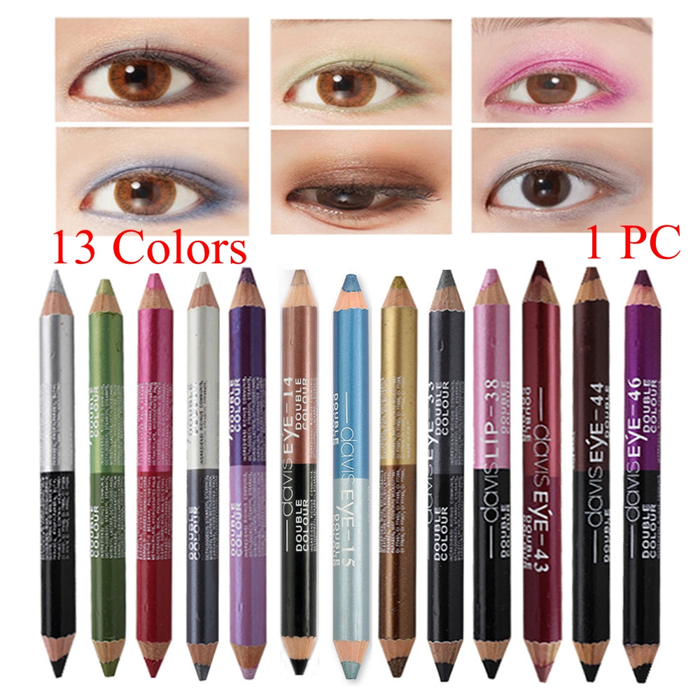 b fd Highlighter Colors Pcs Glitter Eyeshadow Eyeliner Pen Makeup Durable Sweatproof Double ended Eyes Pencil tools cil