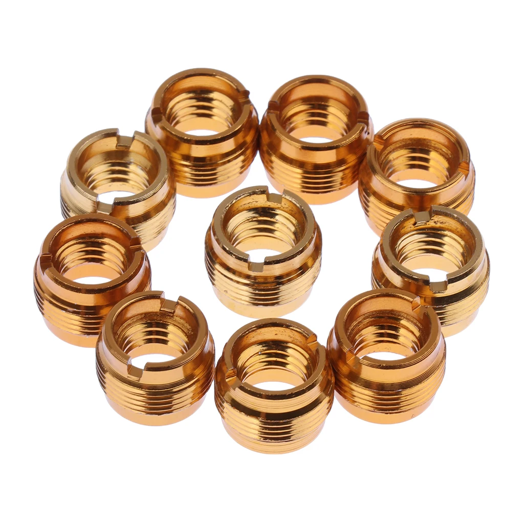 10x Microphone Clip Screws Thread Adaptor 3/8" to 5/8" Converter Connector for Shock Mount Kinds of Bracket