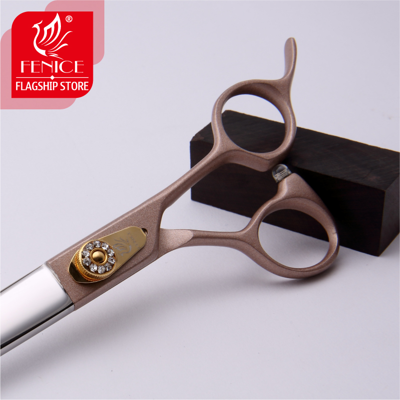 Fenice Professional Japan 440c Pet Dog Grooming Scissors 7.0 7.5 8.0 inch Sharp Cutting Straight Shears Tijeras Tesoura