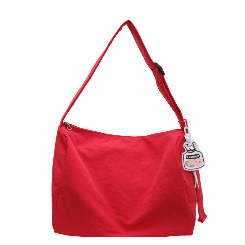 Korean girl lazy single shoulder tote with large capacity and versatile commuting for college students, Sen style hand-held armpit bag