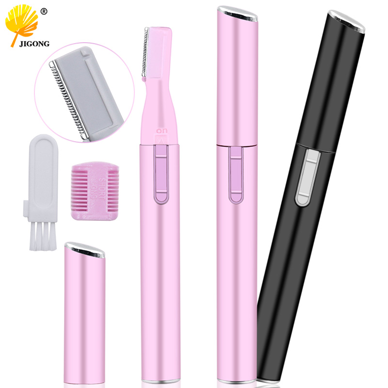 c dd Hair Electric Scissors Face Eyebrow Trimmer Mini Portable Women Body Shaver Remover Blade Razor Epilator