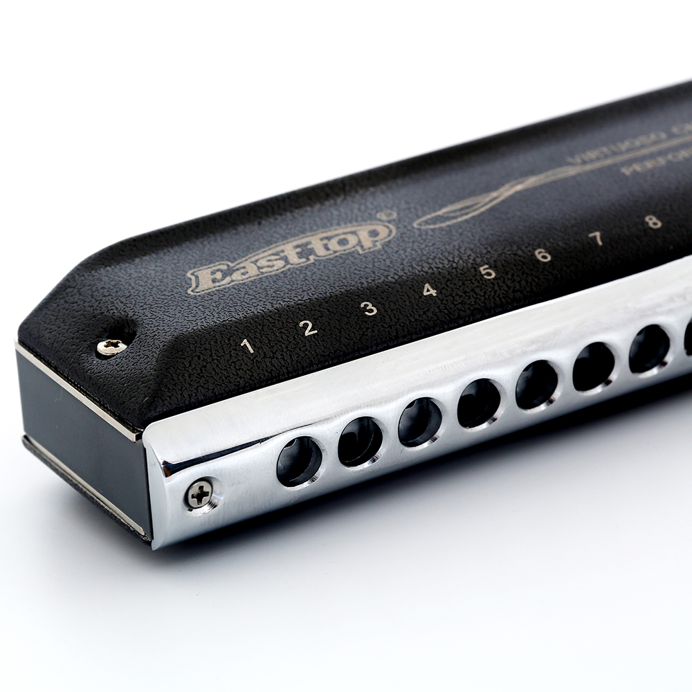 Easttop Chromatic Harmonica 12 Holes 48 Tone Mouth Organ Harp Instrumentos Key Of C /A/ B /G/bB Musical Instruments EAP-12