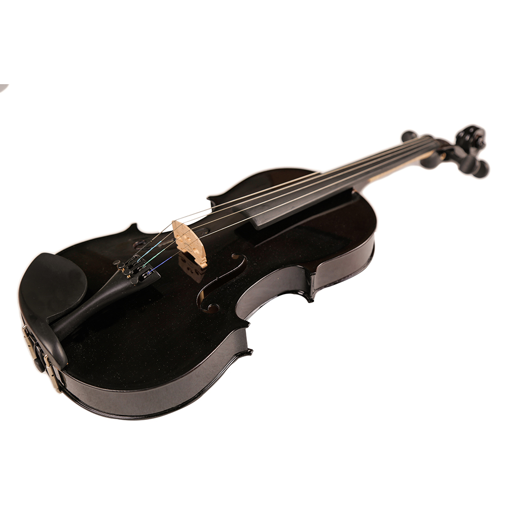 TONGLING Oil Varnish Beginner Black Violin Maple Wood Student Fiddle Violino Bow Shoulder Rest Case