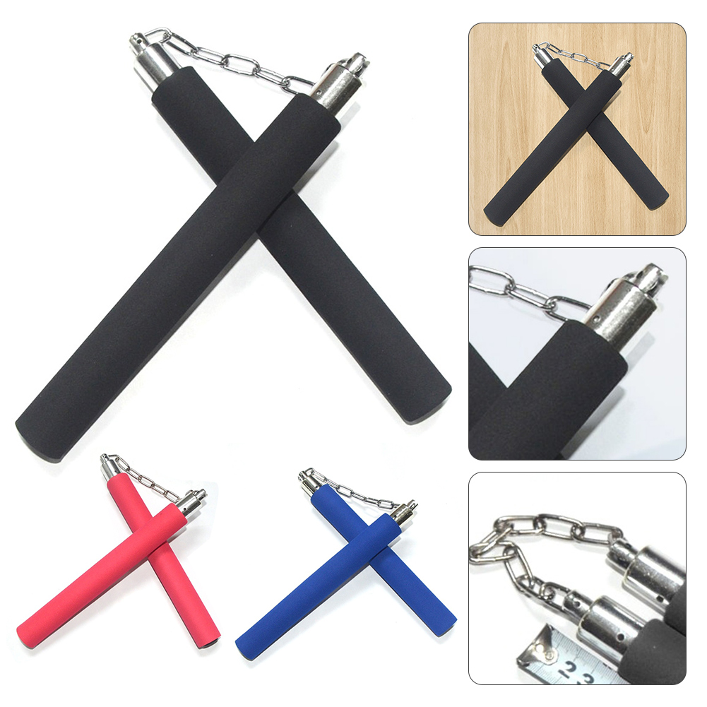 Nunchaku Safe Foam Rubber Training Nunchakus Martial Arts Nunchaku Foam Nunchucks for Kids or Adults Beginners