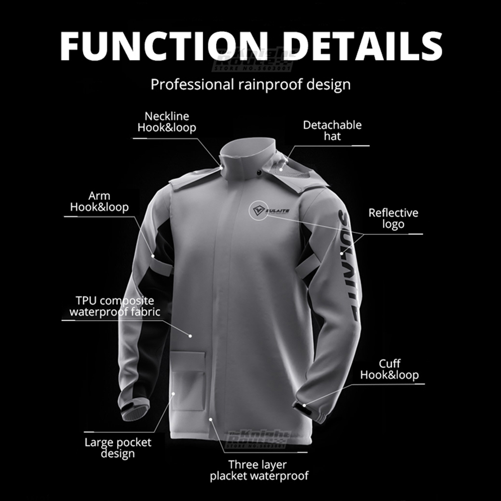 Men Motorcycle Raincoat Motorbike Rain Suit Moto Raincoat Rain Coat Jacket Pants Biker Set Rain Waterproof Motorcyclist Women