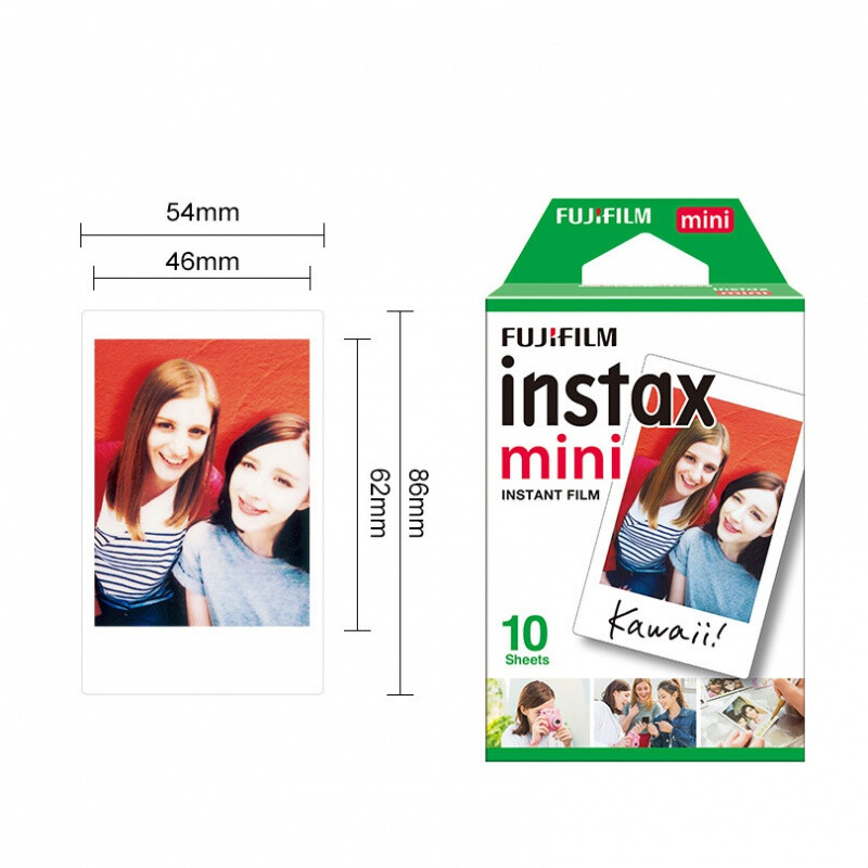Fujifilm Instax Mini Film White Edge of Film Photo Paper For FUJI Instant Photo Camera Mini 12 11 Mini 9 8 7s 70