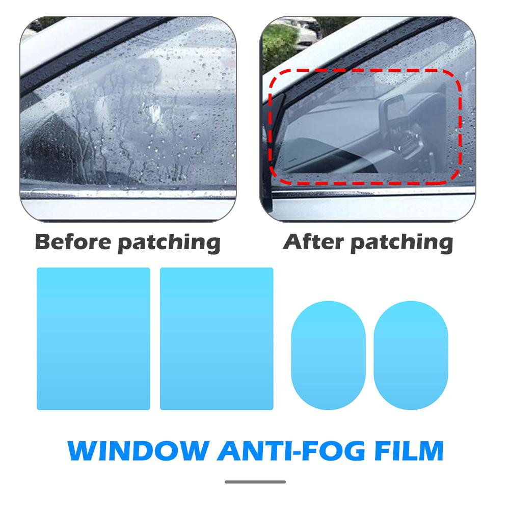 4pcs Rainproof Car Side Mirror Window Films Clear Superior Quality Rain-proof Multifunctional Waterproof Anti Fog Stickers