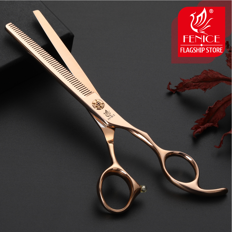 Fenice 6.5/7.0 inch Professional Pet Dog Grooming Scissors Dog Thinning Scissors Shears Animals Haircut Tools
