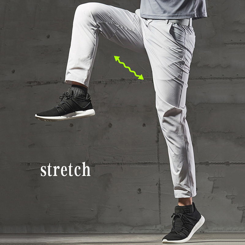 Men Outdoor Casual Breathable Sports Pants Quick Dry Wear-resistant Stretch Climbing Pants Running Riding Hiking Trousers