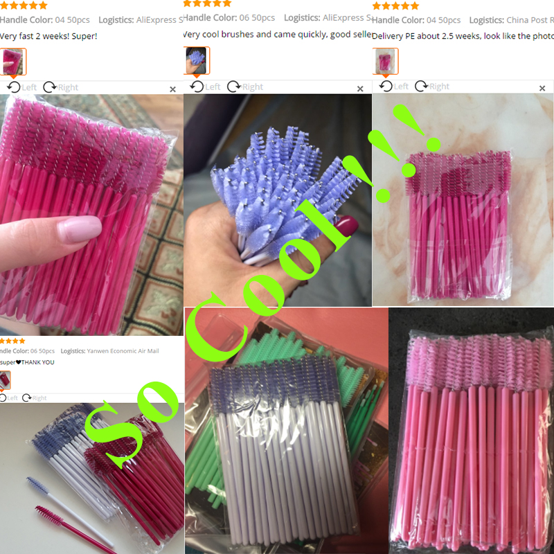 cb Eyebrow Brushes Disposable Eyelash Pcs One off Mascara Applicator Wand Spoolers Comb Makeup Tool Set