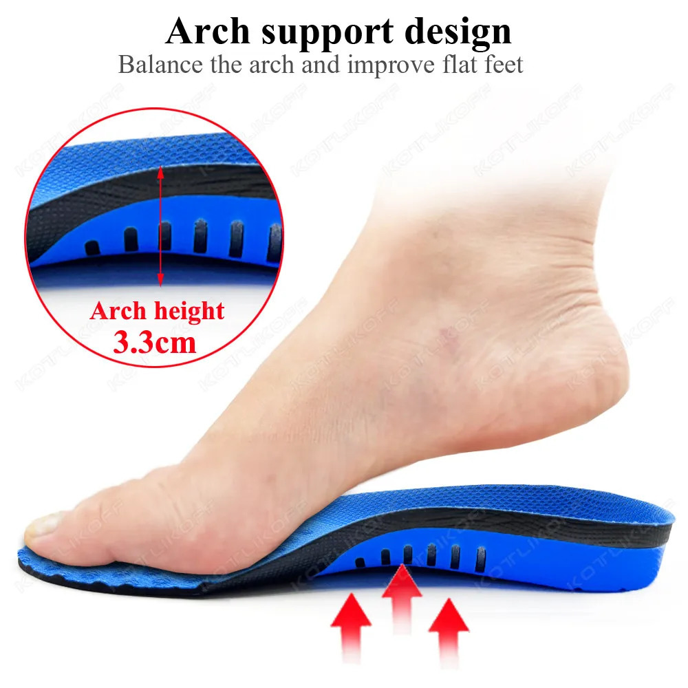 Insoles For Feet Orthopedic Valgus Insoles Templates Flat Foot Arch Running Arch Support Shoes Accessories Insert Men Women 240329