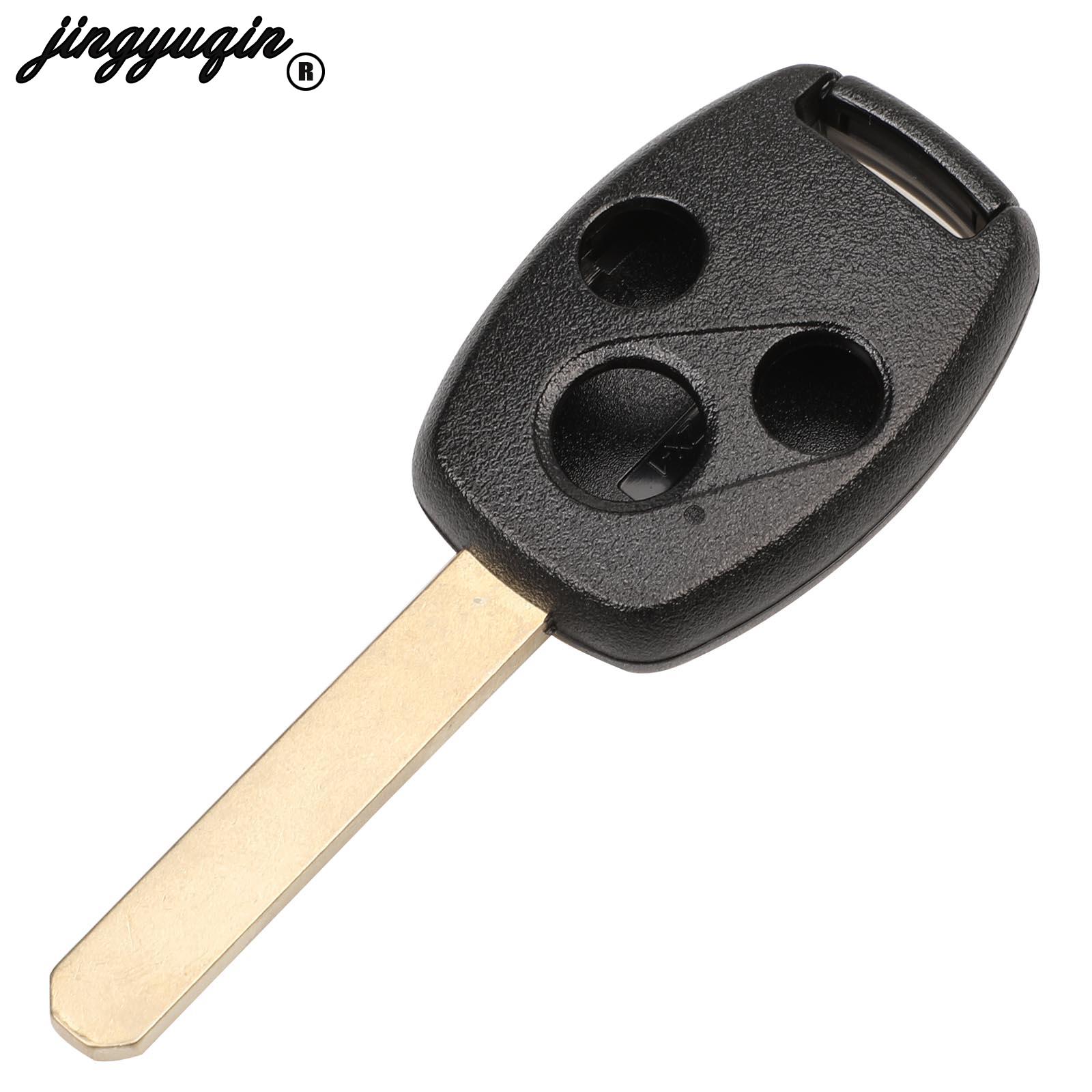jingyuqin 10pcs 2/3/4 Buttons Car Remote key shell Fob For HONDA Accord Civic CRV Pilot Fit 2007 2008 2009 2010 2011 2012 2013 35615 5 14426